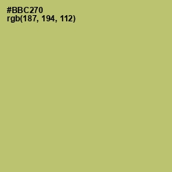 #BBC270 - Wild Willow Color Image