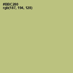 #BBC280 - Feijoa Color Image