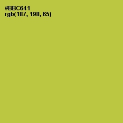 #BBC641 - Celery Color Image
