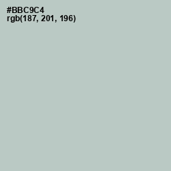 #BBC9C4 - Powder Ash Color Image