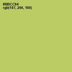 #BBCC64 - Wild Willow Color Image