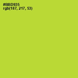 #BBD935 - Key Lime Pie Color Image