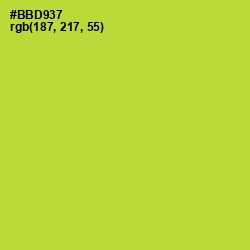 #BBD937 - Key Lime Pie Color Image