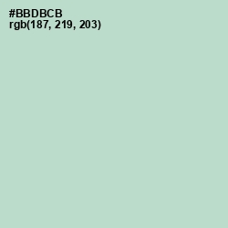 #BBDBCB - Surf Color Image