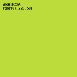 #BBDC3A - Key Lime Pie Color Image