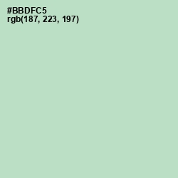 #BBDFC5 - Surf Color Image