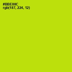 #BBE00C - Inch Worm Color Image