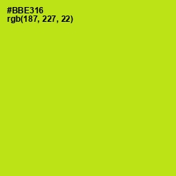 #BBE316 - Inch Worm Color Image