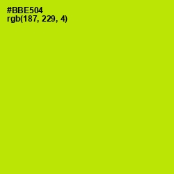 #BBE504 - Inch Worm Color Image