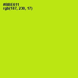 #BBE611 - Inch Worm Color Image