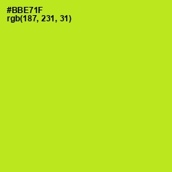 #BBE71F - Inch Worm Color Image