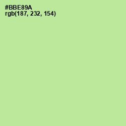 #BBE89A - Moss Green Color Image