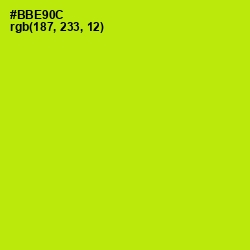 #BBE90C - Inch Worm Color Image