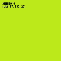 #BBE919 - Inch Worm Color Image