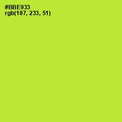 #BBE933 - Green Yellow Color Image