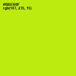 #BBEB0F - Inch Worm Color Image