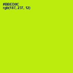 #BBED0C - Inch Worm Color Image