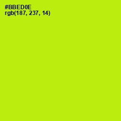 #BBED0E - Inch Worm Color Image