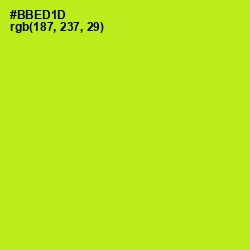 #BBED1D - Inch Worm Color Image