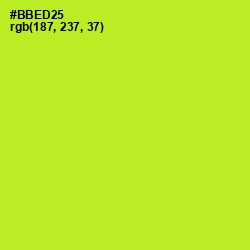 #BBED25 - Green Yellow Color Image