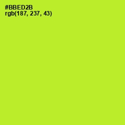 #BBED2B - Green Yellow Color Image