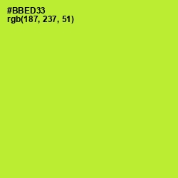 #BBED33 - Green Yellow Color Image