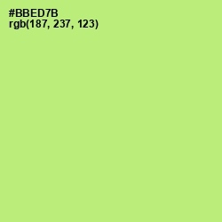 #BBED7B - Wild Willow Color Image