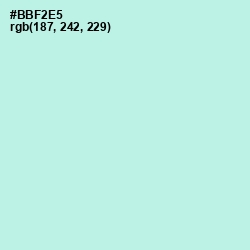 #BBF2E5 - Ice Cold Color Image