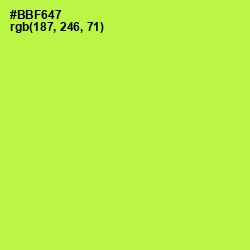 #BBF647 - Conifer Color Image