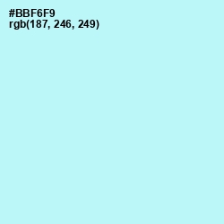 #BBF6F9 - Charlotte Color Image