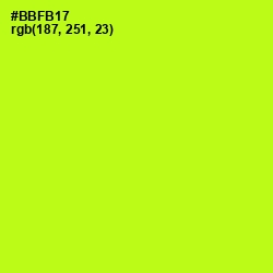 #BBFB17 - Lime Color Image
