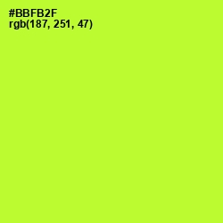 #BBFB2F - Green Yellow Color Image