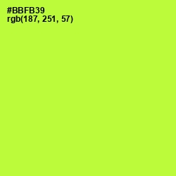 #BBFB39 - Green Yellow Color Image