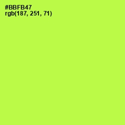 #BBFB47 - Conifer Color Image