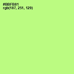 #BBFB81 - Mint Green Color Image