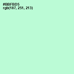 #BBFBD5 - Cruise Color Image