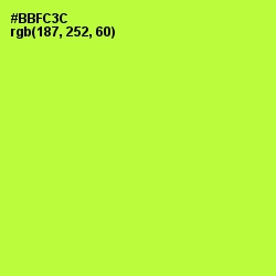 #BBFC3C - Green Yellow Color Image