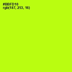 #BBFD10 - Lime Color Image