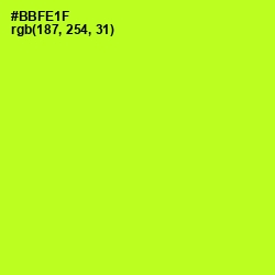 #BBFE1F - Lime Color Image