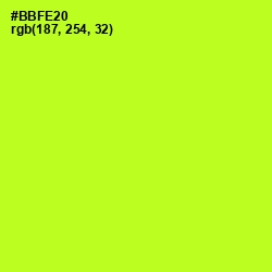 #BBFE20 - Green Yellow Color Image