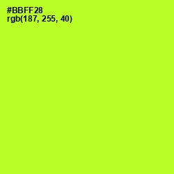 #BBFF28 - Green Yellow Color Image