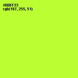 #BBFF33 - Green Yellow Color Image