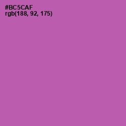 #BC5CAF - Wisteria Color Image