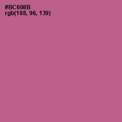 #BC608B - Turkish Rose Color Image
