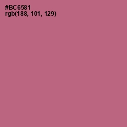 #BC6581 - Turkish Rose Color Image