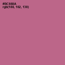 #BC668A - Turkish Rose Color Image