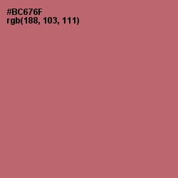 #BC676F - Coral Tree Color Image