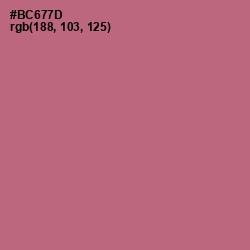 #BC677D - Coral Tree Color Image