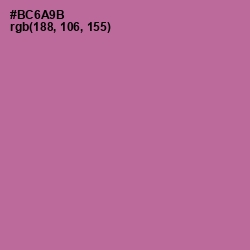 #BC6A9B - Turkish Rose Color Image