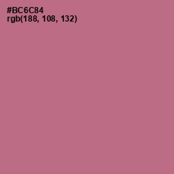 #BC6C84 - Turkish Rose Color Image